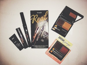 Benefit Beauties - Review on Benefit products 'Browzings', 'They're Real' mascara and eyeliner, They're Real Remover